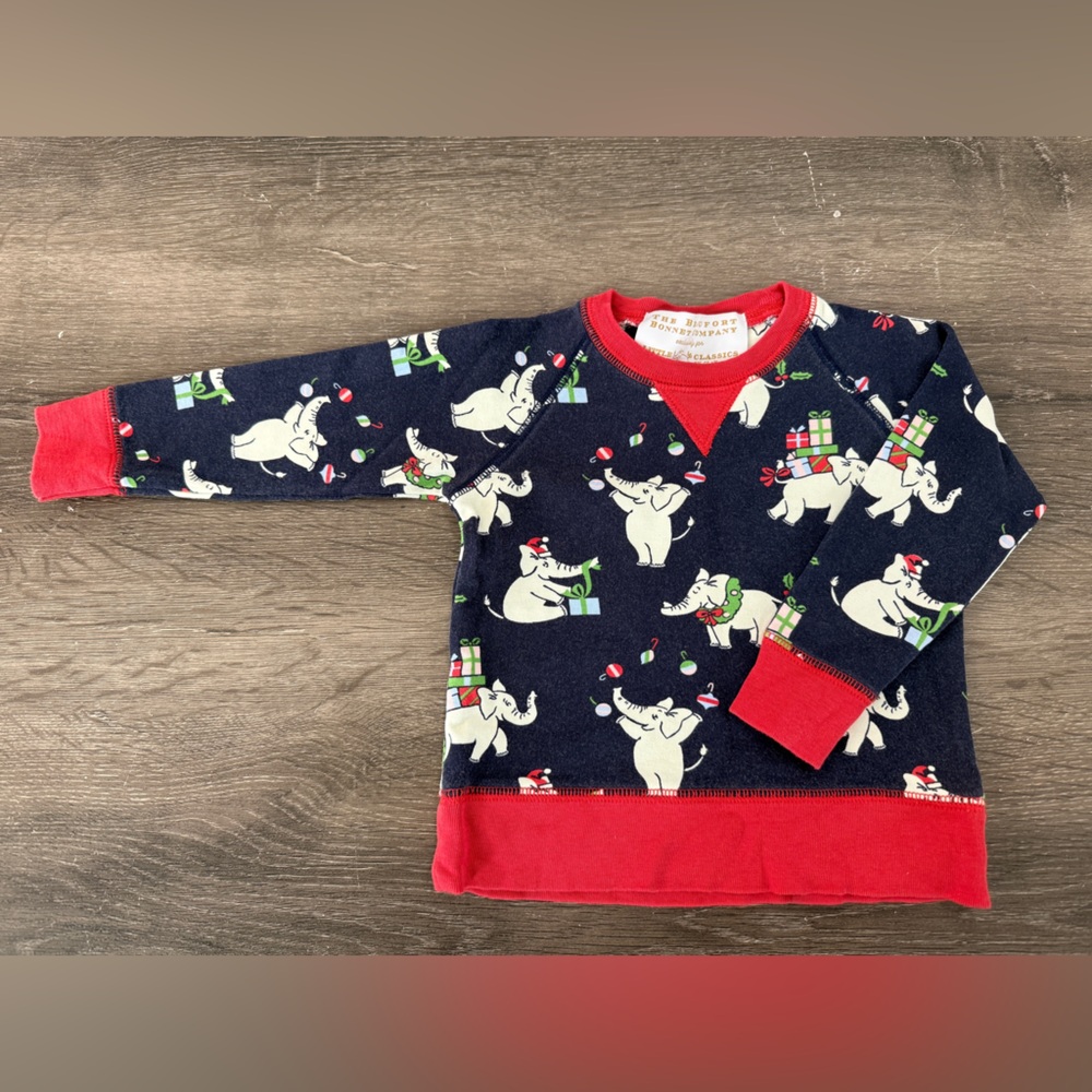 🎄🐘 TBBC VGUC Little Classics on Clay exclusive Cassidy Comfort Crewneck 12-18mos